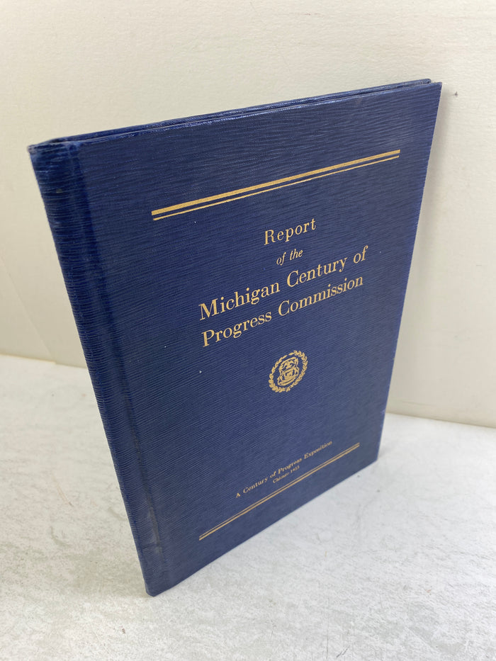 Report of the Michigan Progress Commission Chicago 1933 HC