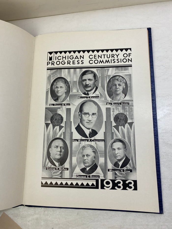 Report of the Michigan Progress Commission Chicago 1933 HC