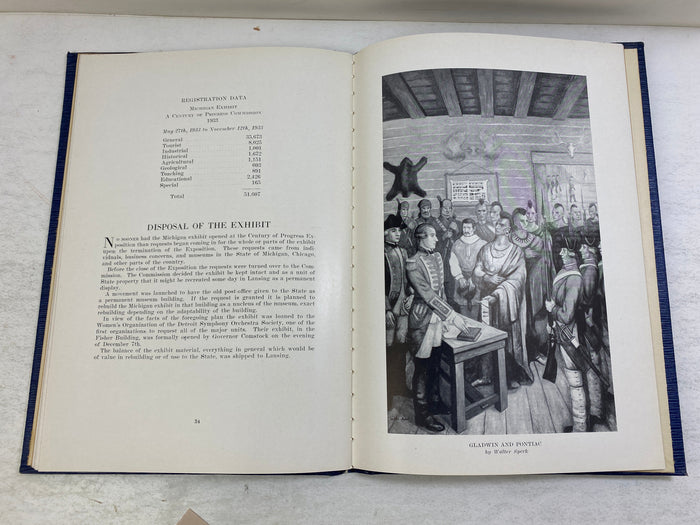 Report of the Michigan Progress Commission Chicago 1933 HC