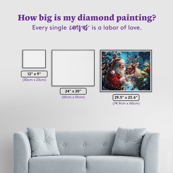Diamond Painting Resting Before the Journey 29.5" x 23.6" (74.9cm x 60cm) / Square with 81 Colors including 3 ABs and 4 Fairy Dust Diamonds / 72,541