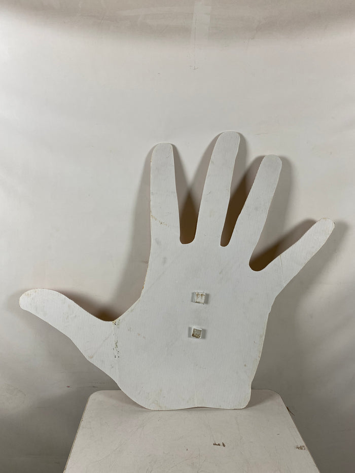 Right Hand Cardboard Cut Out #1