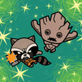 Diamond Painting Rocket™ & Groot™ 13" x 13" (32.8cm x 32.8cm) / Round with 13 Colors including 2 ABs / 13,689