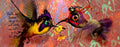 Diamond Painting Ruffle My Feathers 51" x 20" (129.9cm x 50.6cm) / Round with 76 Colors including 2 ABs and 2 Fairy Dust Diamonds / 86,848