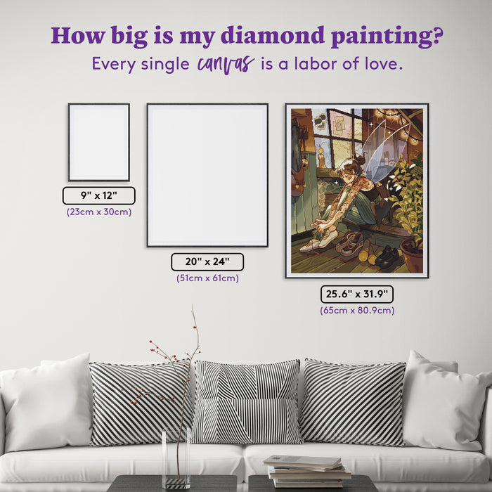 Diamond Painting School Day 25.6" x 31.9" (65cm x 80.9cm) / Square with 66 Colors including 1 AB and 3 Fairy Dust Diamonds / 84,825