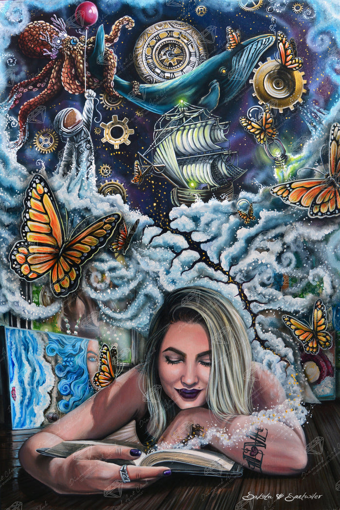 Diamond Painting Self Portrait 22" x 33" (55.8cm x 83.8cm) / Square With 63 Colors Including 4 ABs / 75,264
