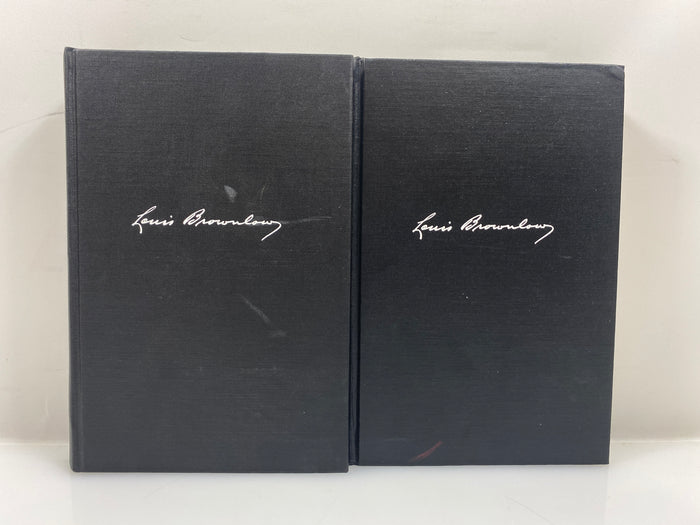 Set of 2: The Autobiography of Louis Brownlow Half 1 & 2 1955-58 HC
