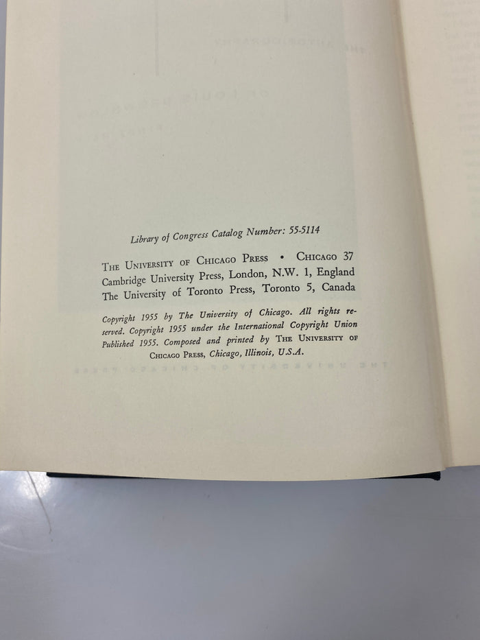Set of 2: The Autobiography of Louis Brownlow Half 1 & 2 1955-58 HC