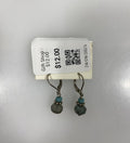 Silver Stacked Bead Dangle Earrings