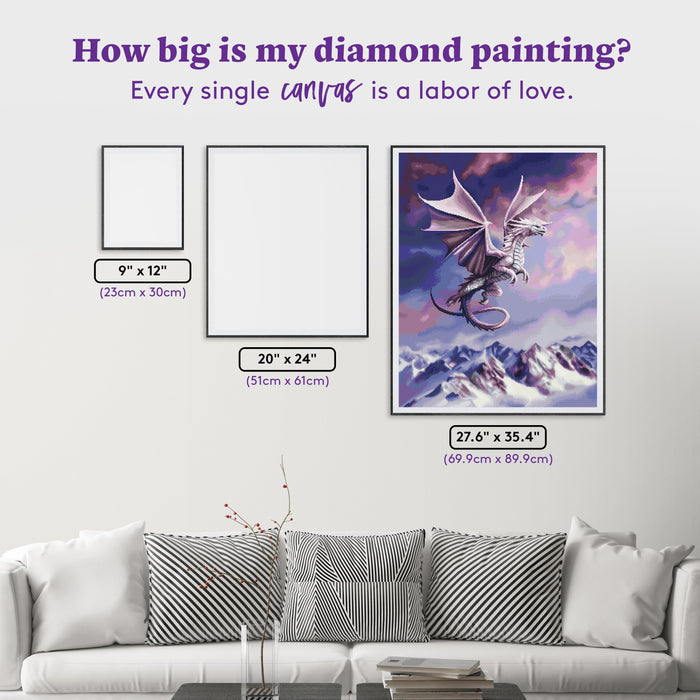 Diamond Painting Sky Queen 27.6" x 35.4" (69.9cm x 89.9cm) / Square with 53 Colors including 1 AB and 3 Fairy Dust Diamonds / 101,441