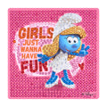 Diamond Painting Smurfette Fun Vibes - Easy Gem™ Sparkle Board 6" x 6" (15cm x 15cm) / Round with 8 Colors including 8 Iridescent Diamonds / 718