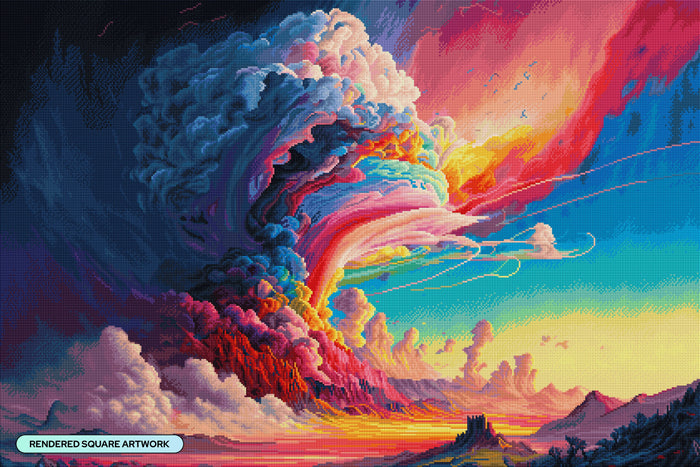 Diamond Painting Sometimes 41.3" x 27.6" (104.8cm x 69.9cm) / Square with 96 Colors including 2 ABs and 5 Fairy Dust Diamonds / 118,301