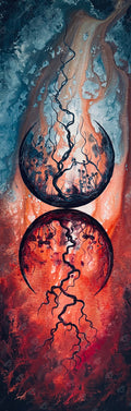 Diamond Painting Soul Duality 17" x 53" (42.8cm x 134.4cm) / Square with 72 Colors including 4 ABs and 1 Frosted Diamond and 1 Fairy Dust Diamond / 92,880