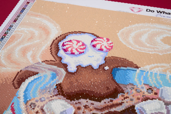 Diamond Painting Spa Day 27" x 20" (68.8cm x 50.6cm) / Round with 52 Colors including 2 ABs and 3 Fairy Dust Diamonds / 46,000