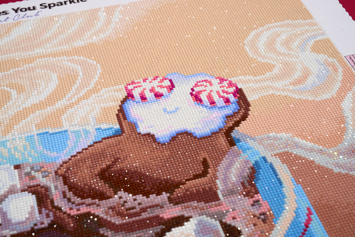 Diamond Painting Spa Day 27" x 20" (68.8cm x 50.6cm) / Round with 52 Colors including 2 ABs and 3 Fairy Dust Diamonds / 46,000