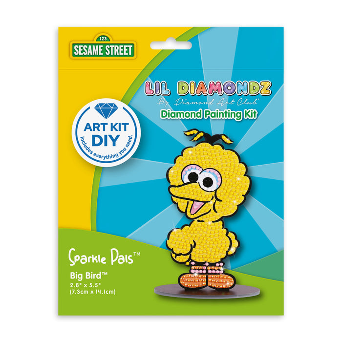 Diamond Painting Sparkle Pals™ - Big Bird 2.8" x 5.5" (7.3cm x 14.1cm) / Round with 5 Colors Including 1 AB and 2 Fairy Dust Diamonds / 515