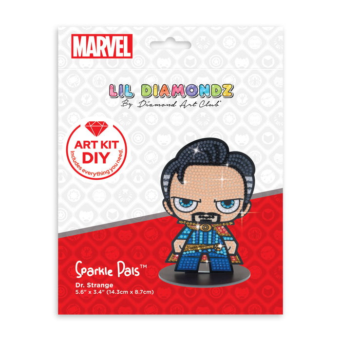 Diamond Painting Sparkle Pals™ - Dr. Strange™ 5.6" x 3.4" (14.3cm x 8.7 cm) / Round with 10 Colors Including 2 ABs and 1 Electro Diamond and 2 Fairy Dust Diamonds / 689