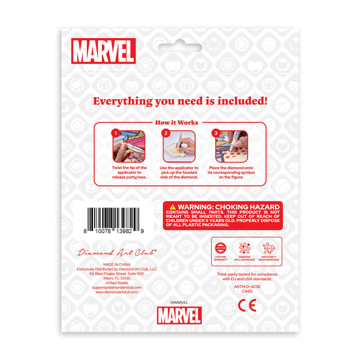 Diamond Painting Sparkle Pals™ - Dr. Strange™ 5.6" x 3.4" (14.3cm x 8.7 cm) / Round with 10 Colors Including 2 ABs and 1 Electro Diamond and 2 Fairy Dust Diamonds / 689