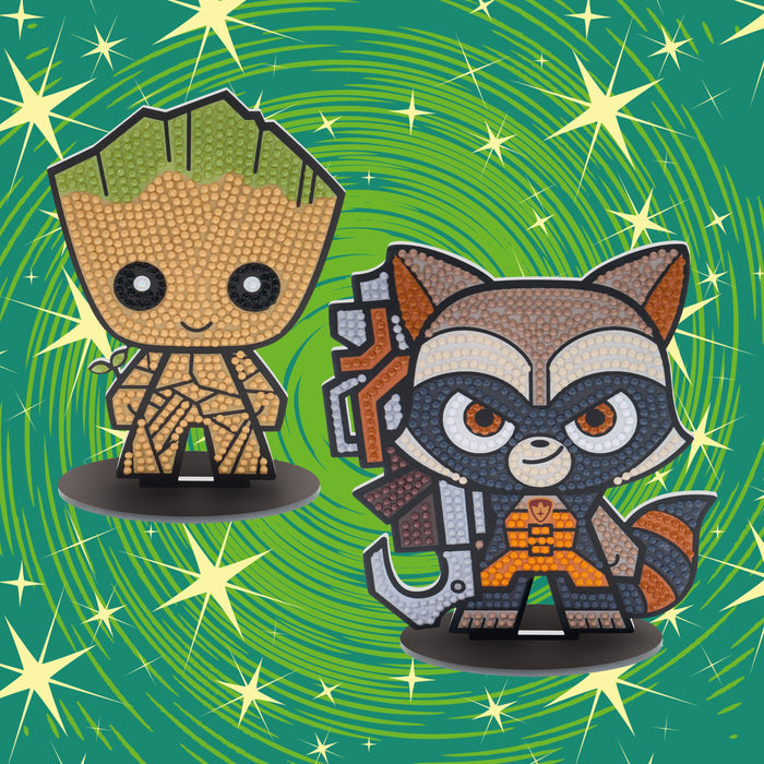 Diamond Painting Sparkle Pals™ - Groot 14.3x9.6cm / Round with 10 Colors Including 1 AB and 1 Electro Diamond and 1 Fairy Dust Diamond / 658