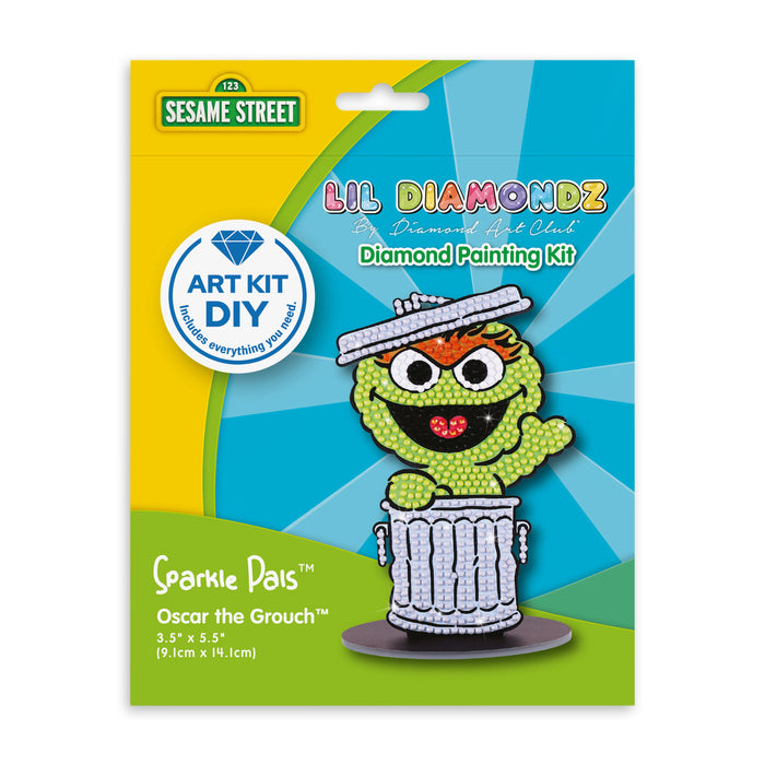 Diamond Painting Sparkle Pals™ - Oscar 3.5" x 5.5" (9.1cm x 14.1cm) / Round with 6 Colors Including 1 AB and 2 Fairy Dust Diamonds / 670