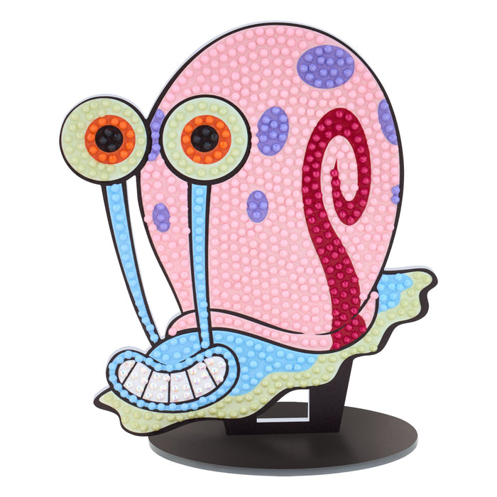 Diamond Painting Sparkle Pals™ - Slow Roll Gary 4.7" x 5.5" (12.1cm x 14.1cm) / Round with 8 Colors Including 2 ABs and 3 Fairy Dust Diamonds / 860