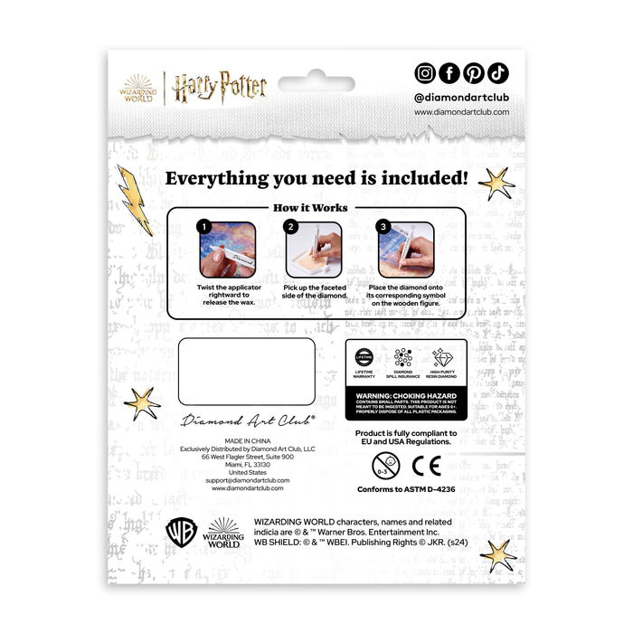Diamond Painting Sparkle Pals™ - Snape 4.3" x 5.7" (11cm x 14.6cm) / Round with 3 Colors including 1 Fairy Dust Diamond / 1,214