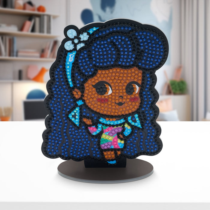 Diamond Painting Sparkle Pals™ - Totally Hair 5.8" x 4.6" (14.7cm x 11.8cm) / Round with 12 Colors Including 2 ABs and 2 Fairy Dust Diamonds / 1,018