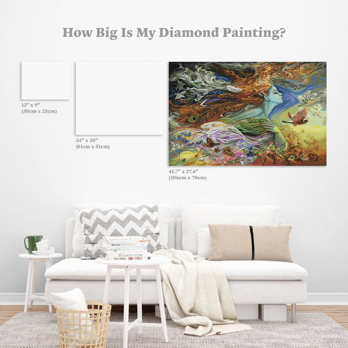 Diamond Painting Spirit of Flight 41.7" x 27.6″ (106cm x 70cm) / Square with 66 Colors including 2 ABs / 116,337