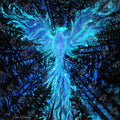 Diamond Painting Spirit of the Phoenix 25.6" x 25.6" (65cm x 65cm) / Square with 16 Colors including 2 ABs and 1 Special Diamond and 2 Fairy Dust Diamonds / 68,121