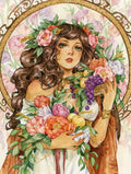 Diamond Painting Spring Awakening 22" x 29" (55.6cm x 73.5cm) / Round with 82 Colors including 1 AB and 1 Electro Diamond and 1 Iridescent Diamond  and 6 Fairy Dust Diamonds / 53,934