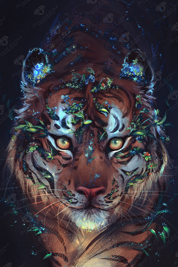 Diamond Painting Spring Keeper 22" x 33" (55.8cm x 83.6cm) / Square with 89 Colors including 3 ABs and 3 Fairy Dust Diamonds / 75,264