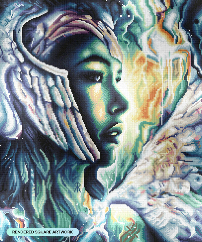 Diamond Painting Stand Strong 20" x 24" (50.8cm x 60.8cm) / Square with 53 Colors including 2 ABs and 2 Fairy Dust Diamonds / 49,776
