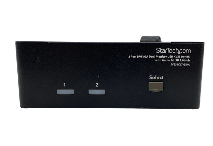 StarTech.com SV231DDVDUA 2-Port Dual DVI USB KVM Switch with Audio & USB 2.0 Hub