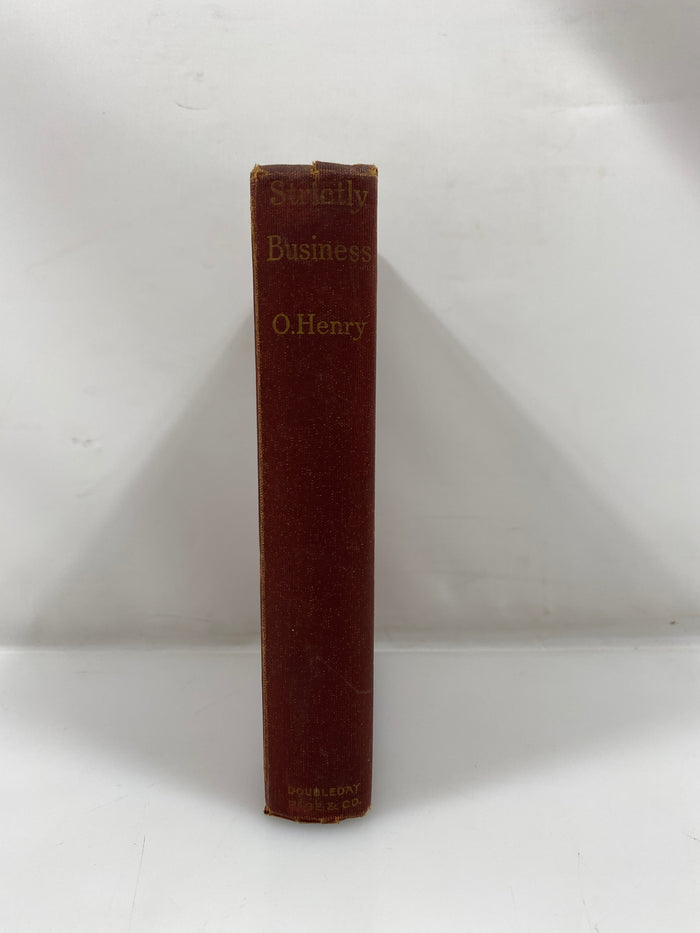 Strictly Business by O. Henry 1910 HC