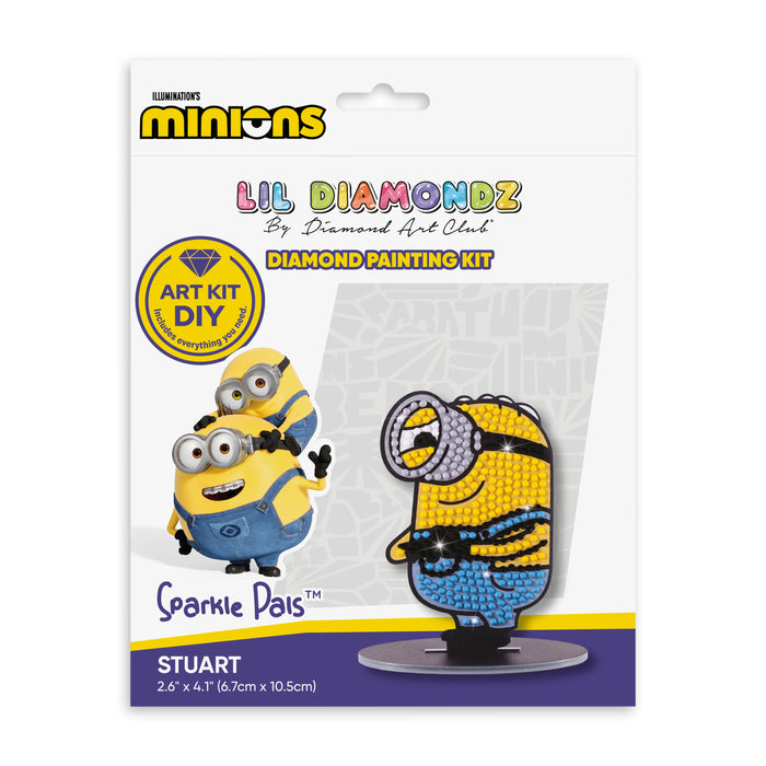 Diamond Painting Stuart - Sparkle Pals™ 2.6" x 4.1" (6.7cm x 10.5cm) / Round with 5 Colors including 1 Fairy Dust Diamond / 390