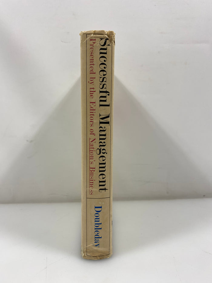 Successful Management Editors of Nation's Business 1964 HC