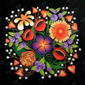 Diamond Painting Summer Blooms Square with 25 Colors / 16.5″ x 16.5″ (42cm x 42cm) / 27,299