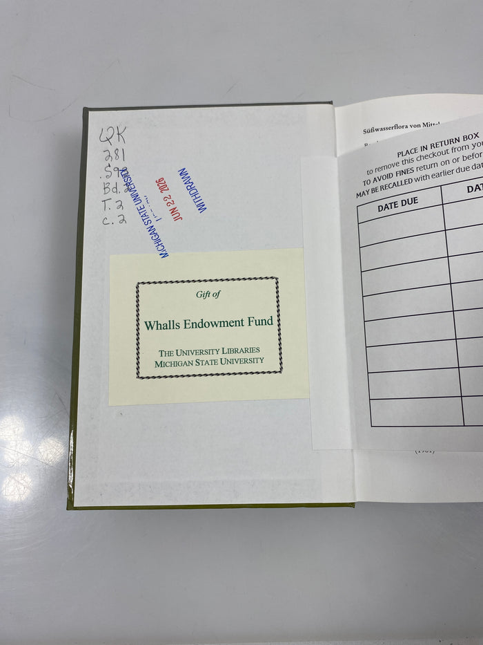 Süßwasserflora von Mitteleuropa Vol. 2 Spektrum Publishing 1999 HC