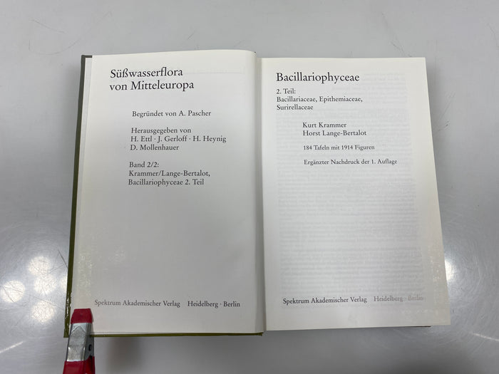 Süßwasserflora von Mitteleuropa Vol. 2 Spektrum Publishing 1999 HC