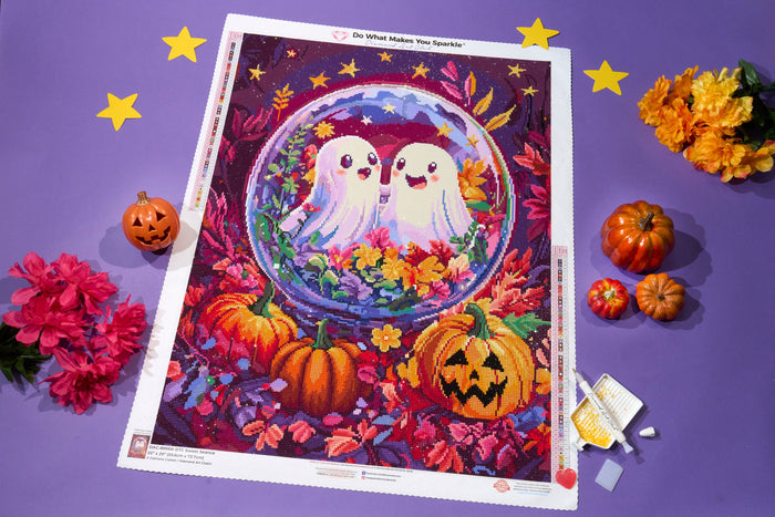 Diamond Painting Sweet Seance 22" x 29" (55.6cm x 73.7cm) / Round with 55 Colors including 4 ABs and 4 Fairy Dust Diamonds / 54,136