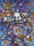 Diamond Painting The Autumn Tree 25.6" x 34.3" (65cm x 86.9cm) / Square with 86 Colors including 1 AB and 2 Iridescent Diamonds and 3 Fairy Dust Diamonds / 91,089