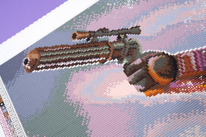 Diamond Painting The Bounty Hunter 25.6" x 28.7" (65cm x 72.9cm) / Square with 57 Colors including 2 ABs and 3 Fairy Dust Diamonds / 76,473