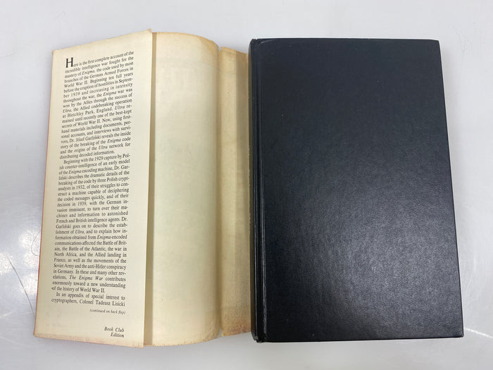The Enigma War by Jozef Garlinski 1st U.S. Edition 1980 HCDJ