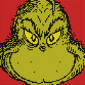 Diamond Painting The Grinch 9" x 9" (22.8cm x 22.8cm) / Round with 4 Colors including 2 Fairy Dust Diamonds / 6,889