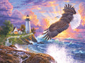 Diamond Painting The Guiding Light 37" x 27.6" (93.8cm x 69.9cm) / Square with 91 Colors including 4 ABs and 4 Fairy Dust Diamonds / 105,937
