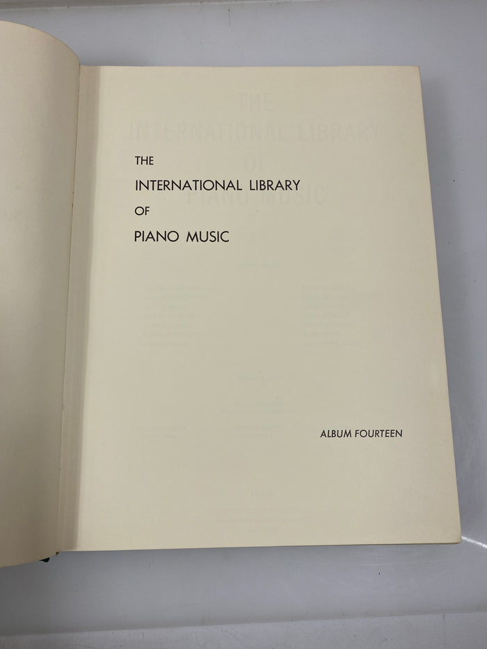 The International Library of Piano Music University Society 1969 HC