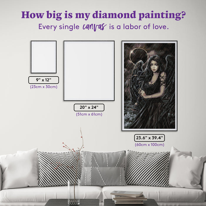 Diamond Painting The Judgement Card 23.6" x 39.4" (60cm x 100cm) / Square with 29 Colors including 2 ABs and 1 Fairy Dust Diamonds / 96,240