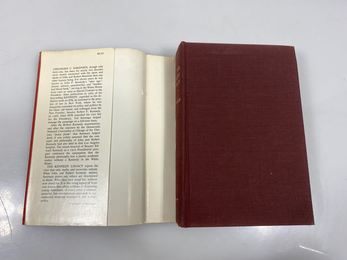 The Kennedy Legacy by Theodore C. Sorensen 1969 1st Print HCDJ