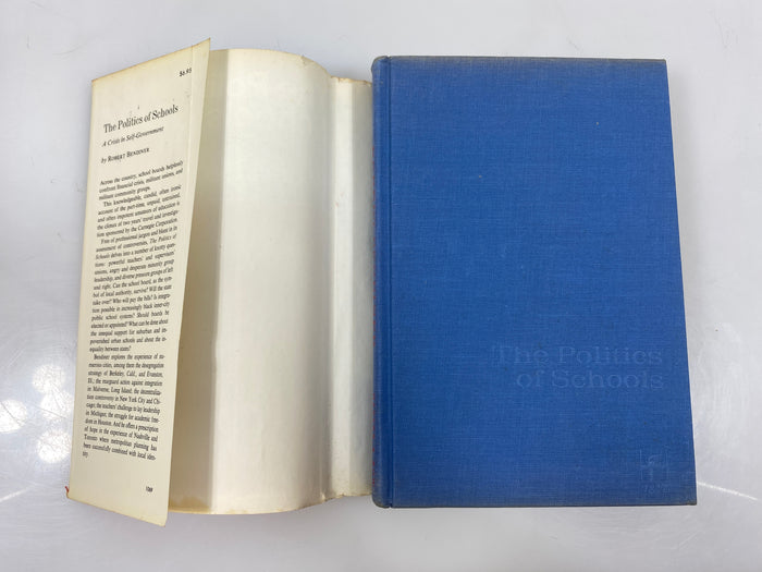 The Politics of Schools by Bendiner 1969 1st Ed. HCDJ