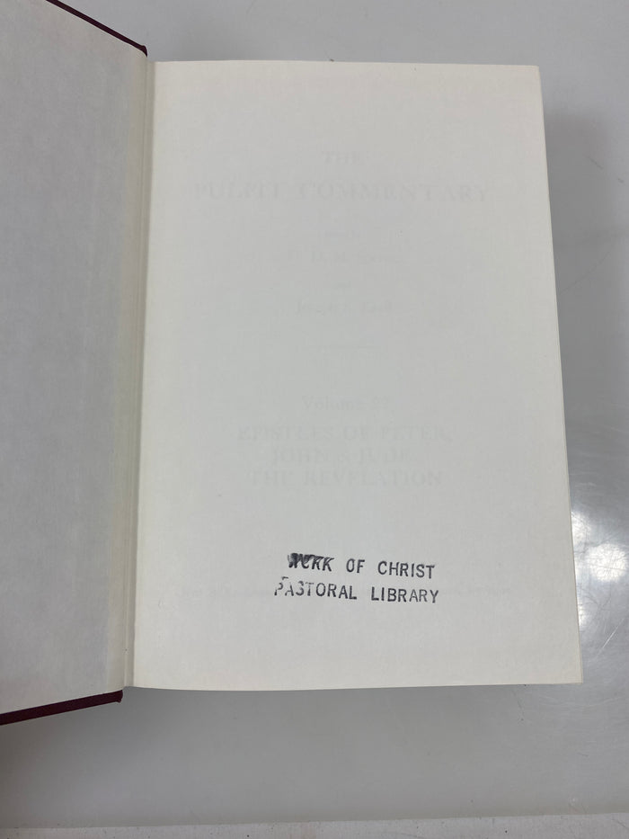 The Pulpit Commentary by Spence/Exell Vol. 22 1980 Reprint Ex-library HC