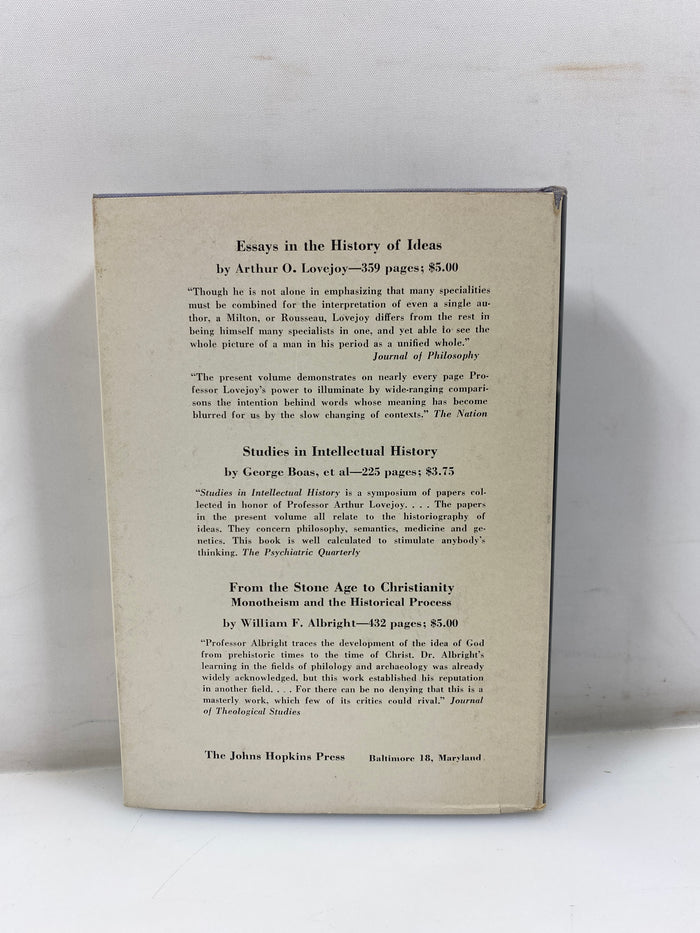 The Reason The Understanding and Time by Lovejoy 1961 HCDJ